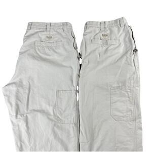 Columbia Cargo Khaki Cotton Twill Pants Zipper Pocket Omni Men's 44